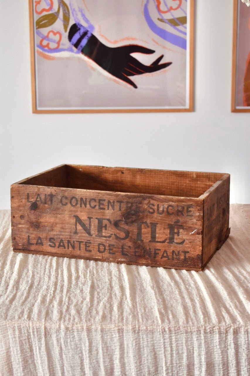 LOCATION Caisse en bois Nestlé - La Recyclerie LS