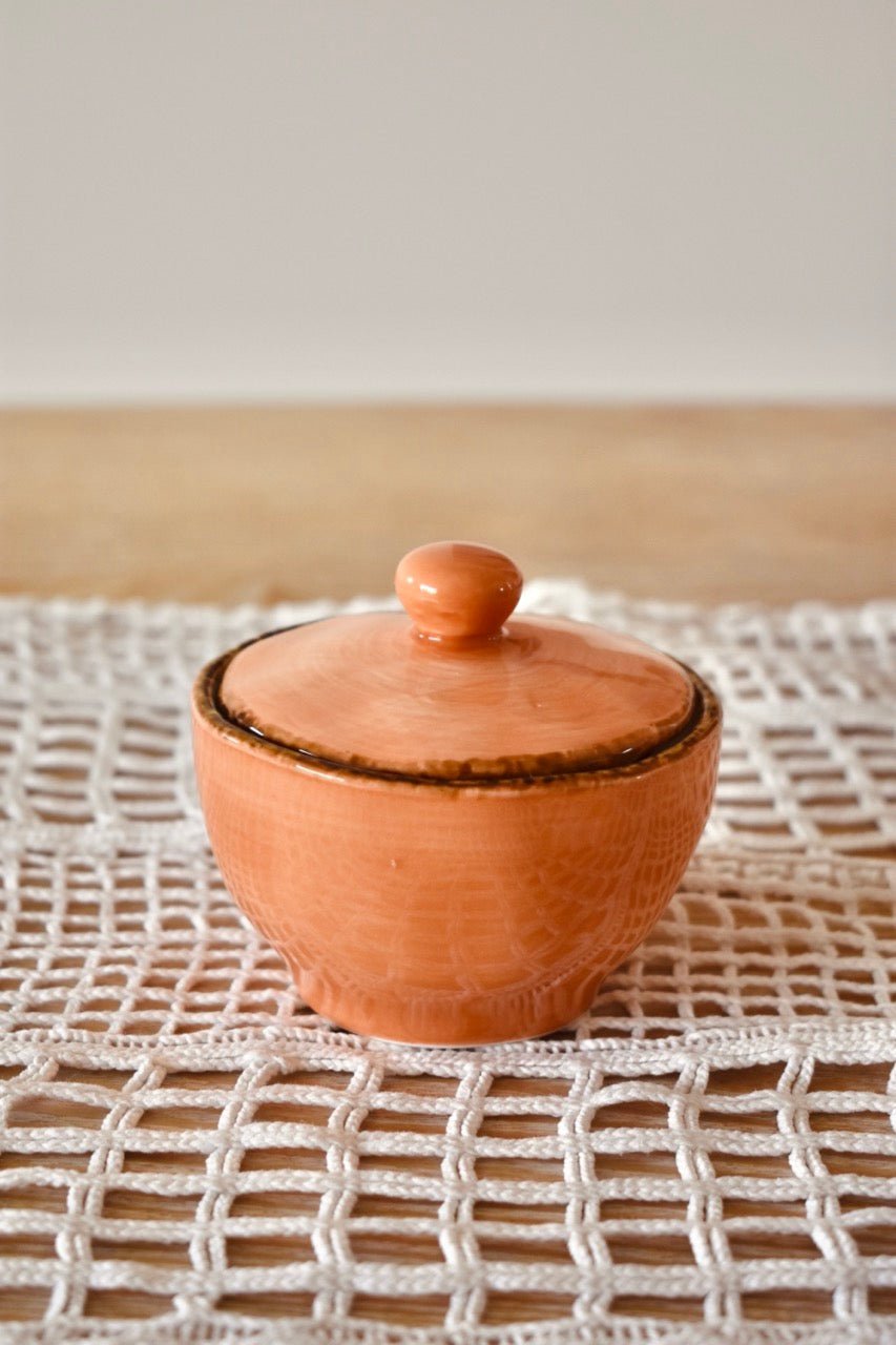 Pot à sucre orange & blanc « POMELO » - La Recyclerie LS
