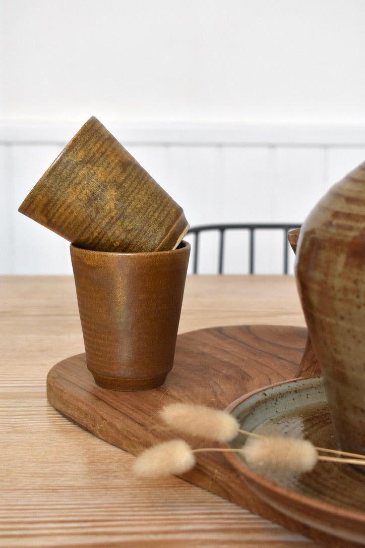 Véritable gobelet en grès « DIGOIN » - Pièce rare - La Recyclerie LS