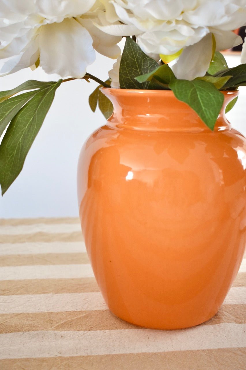Grand vase orange « ABRICOT » - La Recyclerie LS