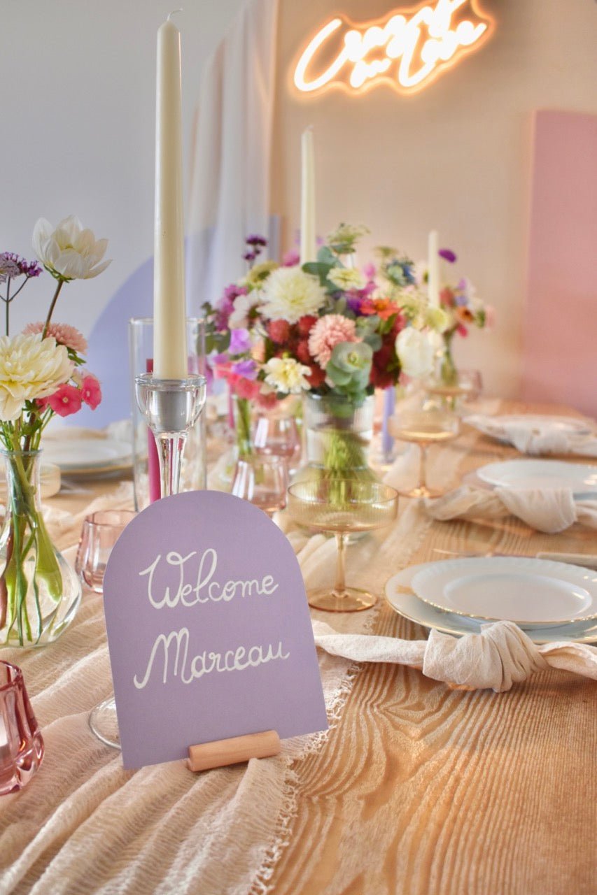 LOCATION Support numero de table ou porte - menu en bois - La Recyclerie LS