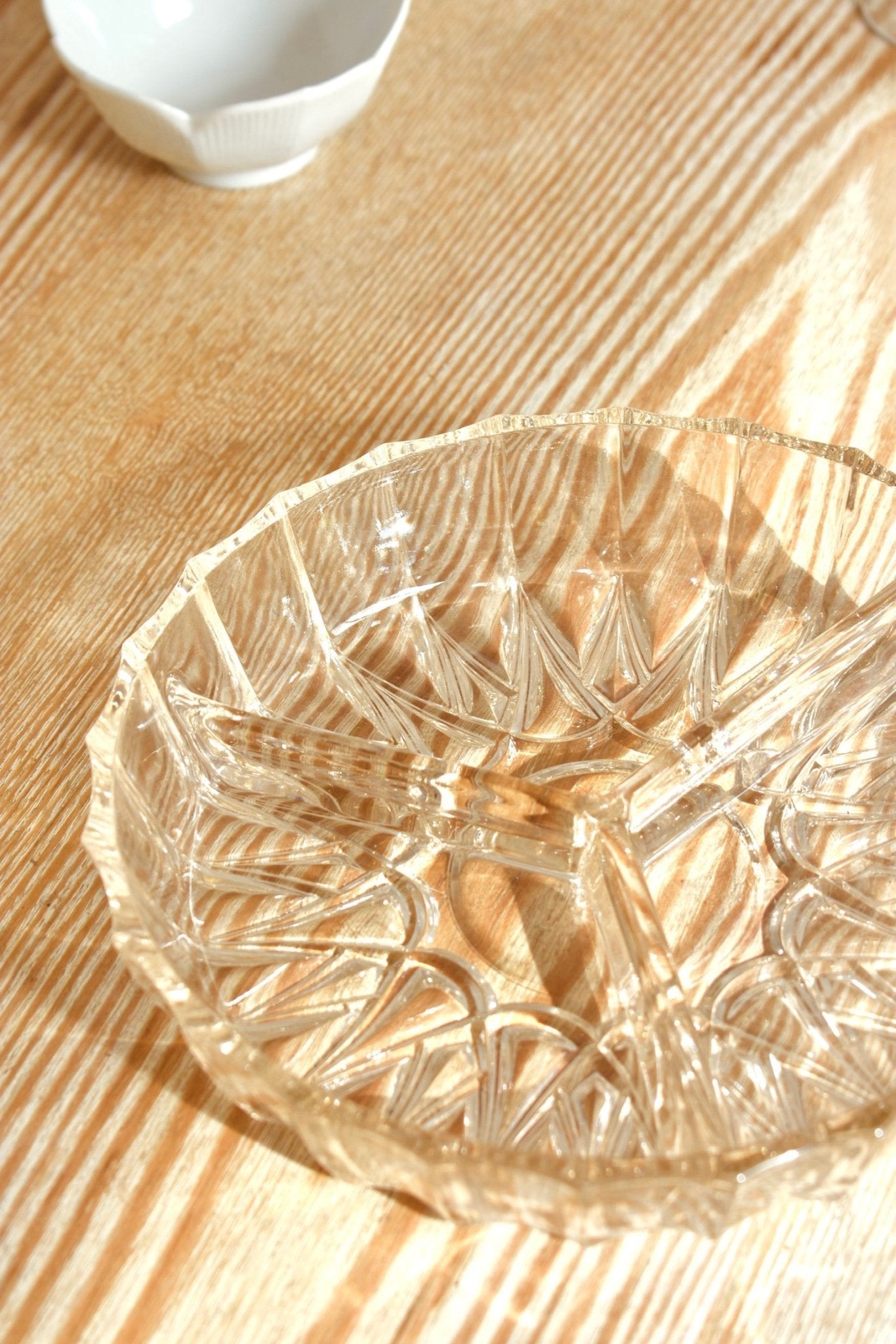 Plateau apéritif en verre rosé « LILA » - La Recyclerie LS