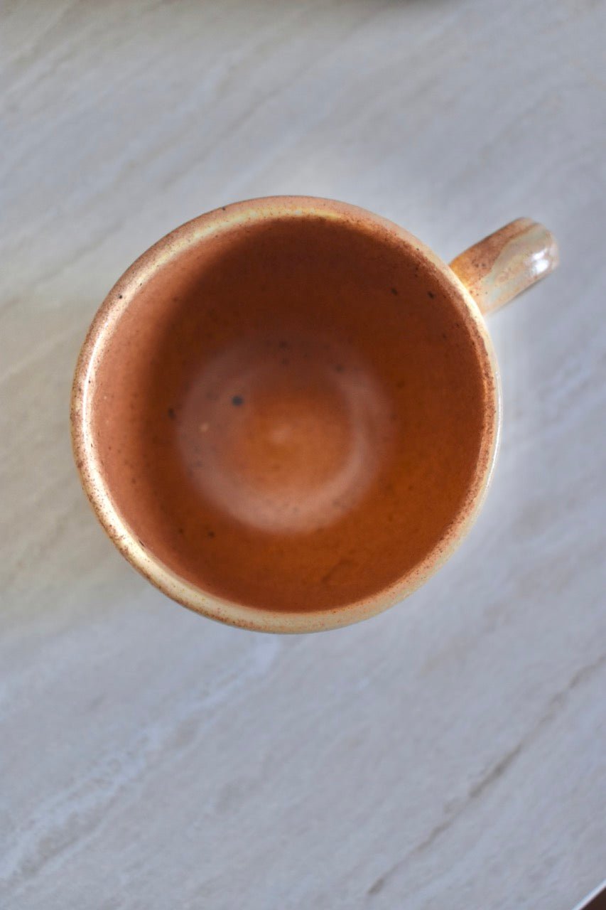 Service de 6 tasses à café grès caramel « SUGAR » - La Recyclerie LS