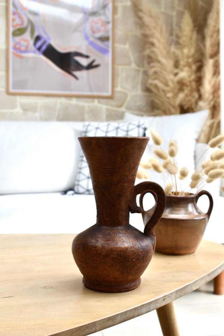 Vase style antique marron « AMPHORA » - La Recyclerie LS